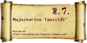 Majszterics Tasziló névjegykártya